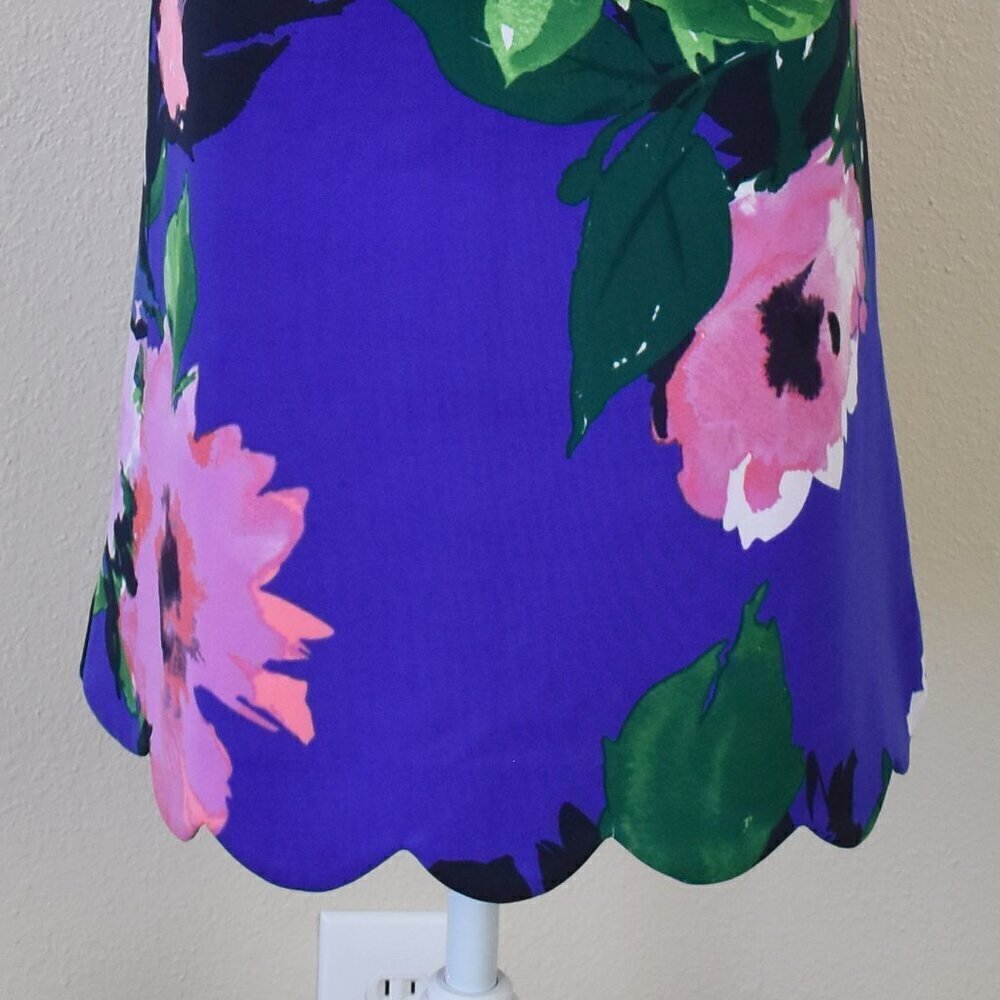 Vince Camuto Scalloped Floral Dress - 6 - Picture 3 of 9